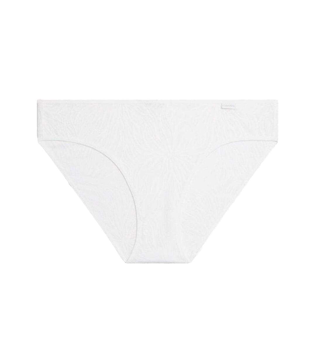 Bas De Maillot De Bain Motif/style Marquise Femme Blanc Calvin Klein-1