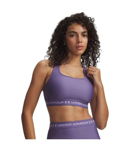 Womens/ladies Medium Impact Sports Bra Purple Under Armour
