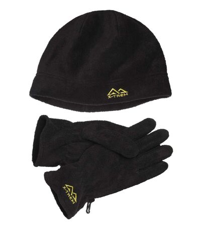 Men's Fleece Hat & Gloves Set