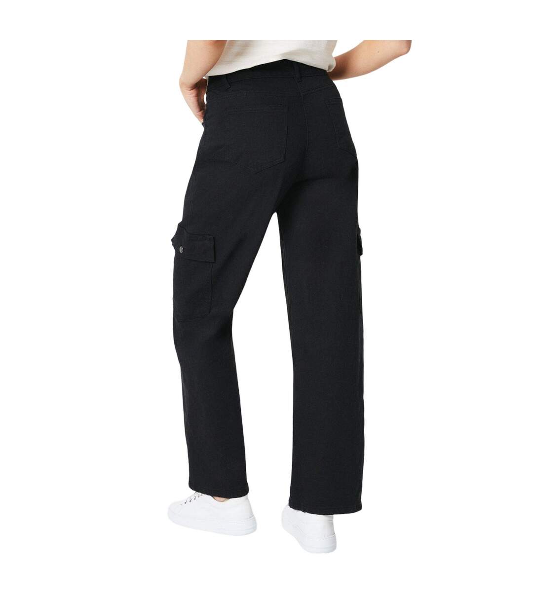 Womens/ladies cargo jeans black Principles