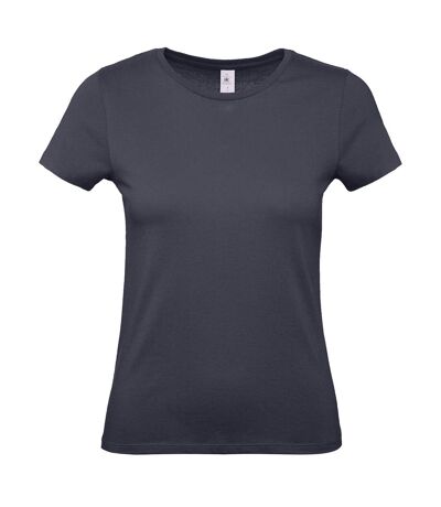 T-shirt #e150 femme bleu marine clair B&C