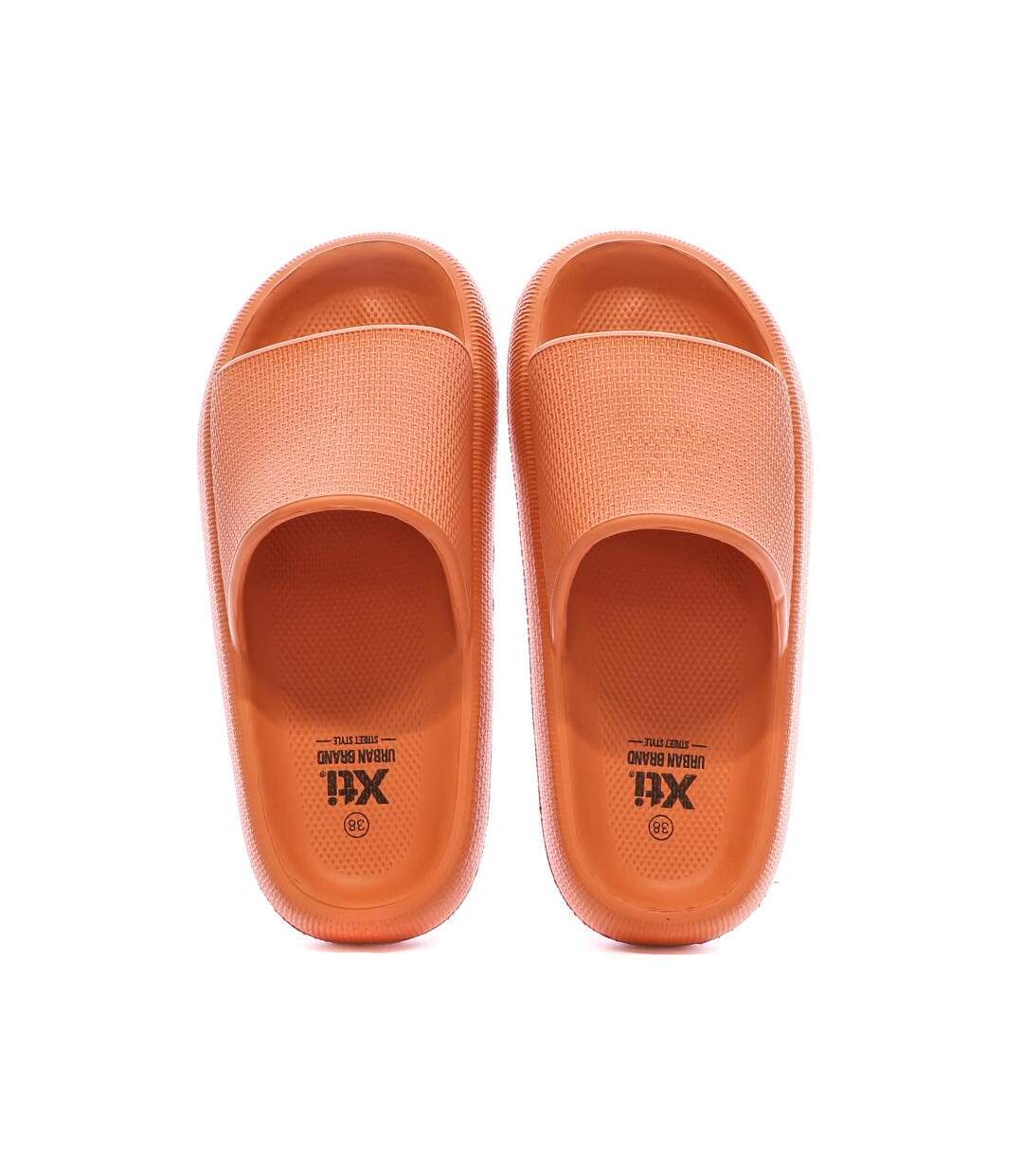 Claquettes oranges femme xti 44489-2