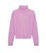 Awdis Womens/Ladies Just Hoods Crop Sweatshirt (Lavender) - UTRW8306