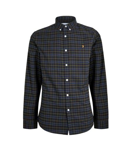 Chemise À Boutons Motif/style À Carreaux Fraser Homme Noir Farah