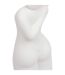 Statuette Femme en Céramique Soleya 28cm Blanc-3