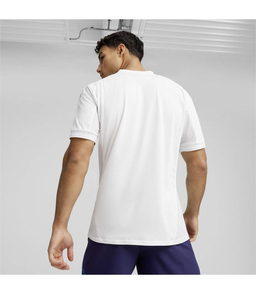Mens Teamfinal Jersey T-shirt White Blue Puma-4