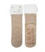 Isotoner Chaussettes d'intérieur femme maille torsadée, picots antidérapants-2
