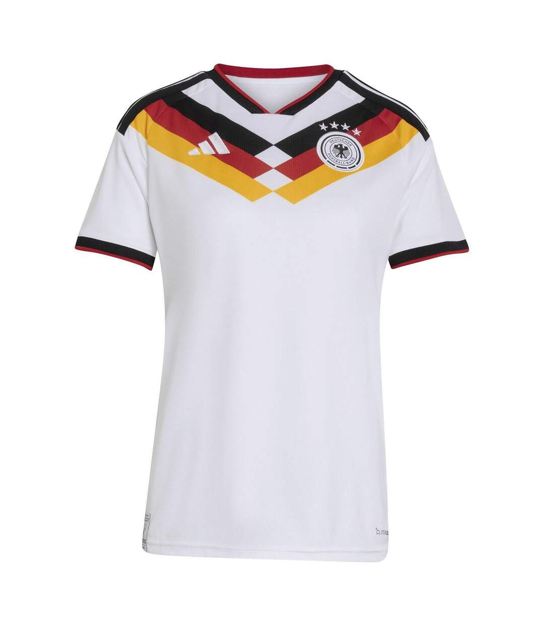 Womens/ladies World Cup Germany Short-sleeved Home Shirt White Black Adidas-2