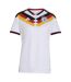 Womens/ladies World Cup Germany Short-sleeved Home Shirt White Black Adidas-2