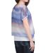 Tee - shirt femme manches courtes col rond ample - Imprimé graphique blanc - 100% polyester, doublé - coupe confortable-2
