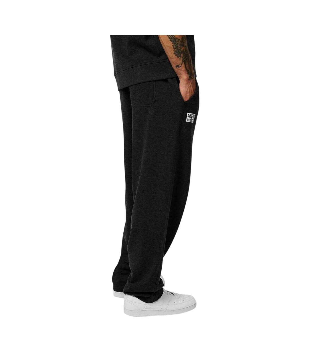 Pantalon De Jogging Motif/style Uni Homme Charbon Chiné Chiné Everlast-2