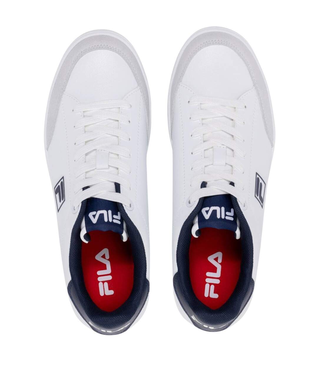Chaussures Courtbay Femme Blanc Bleu Marine Fila-4