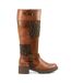 Bottes hautes wargate femme marron Lunar