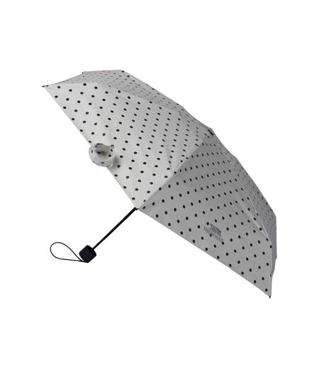 Parapluie Pliant Motif/style À Pois Dreep Taille Unique Blanc Trespass