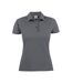 Womens/ladies Surf Polo Shirt Steel Grey Printer-1