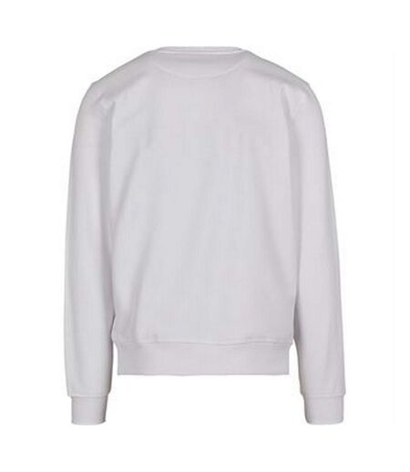 Mens Premium Crew Neck Sweater White Build Your Brand