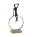 Statuette Déco Homme Anneau 40cm Noir-1
