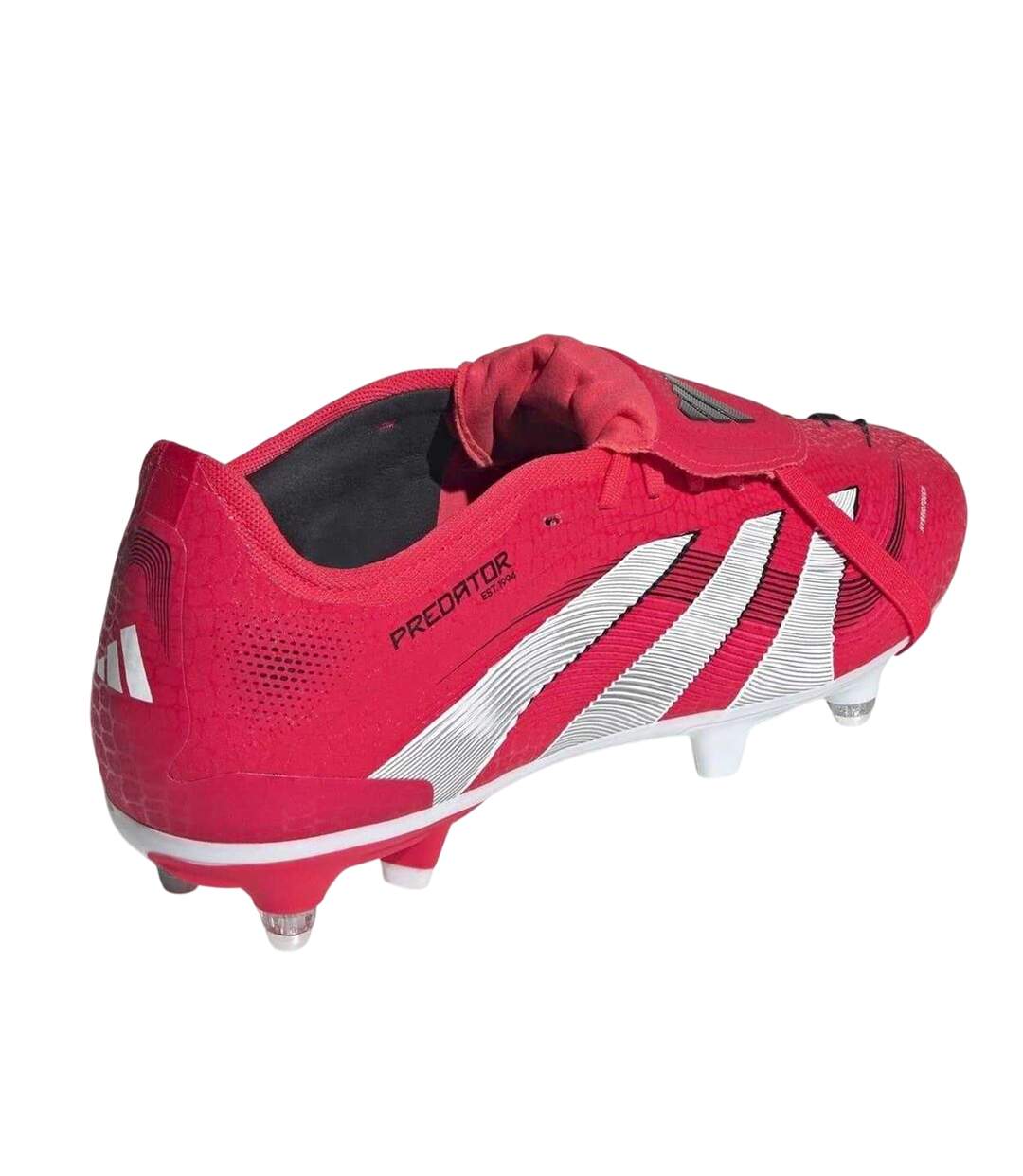 Mens Predator Pro Fold Over Soft Ground Football Boots Red White Adidas-2
