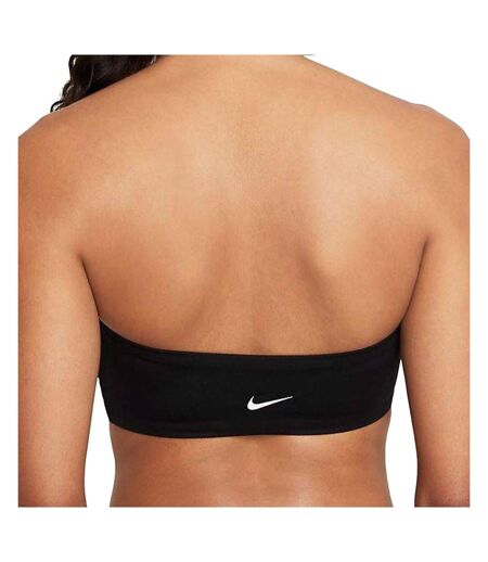 Haut de maillot de bain noir femme nike bandeau bikini - l