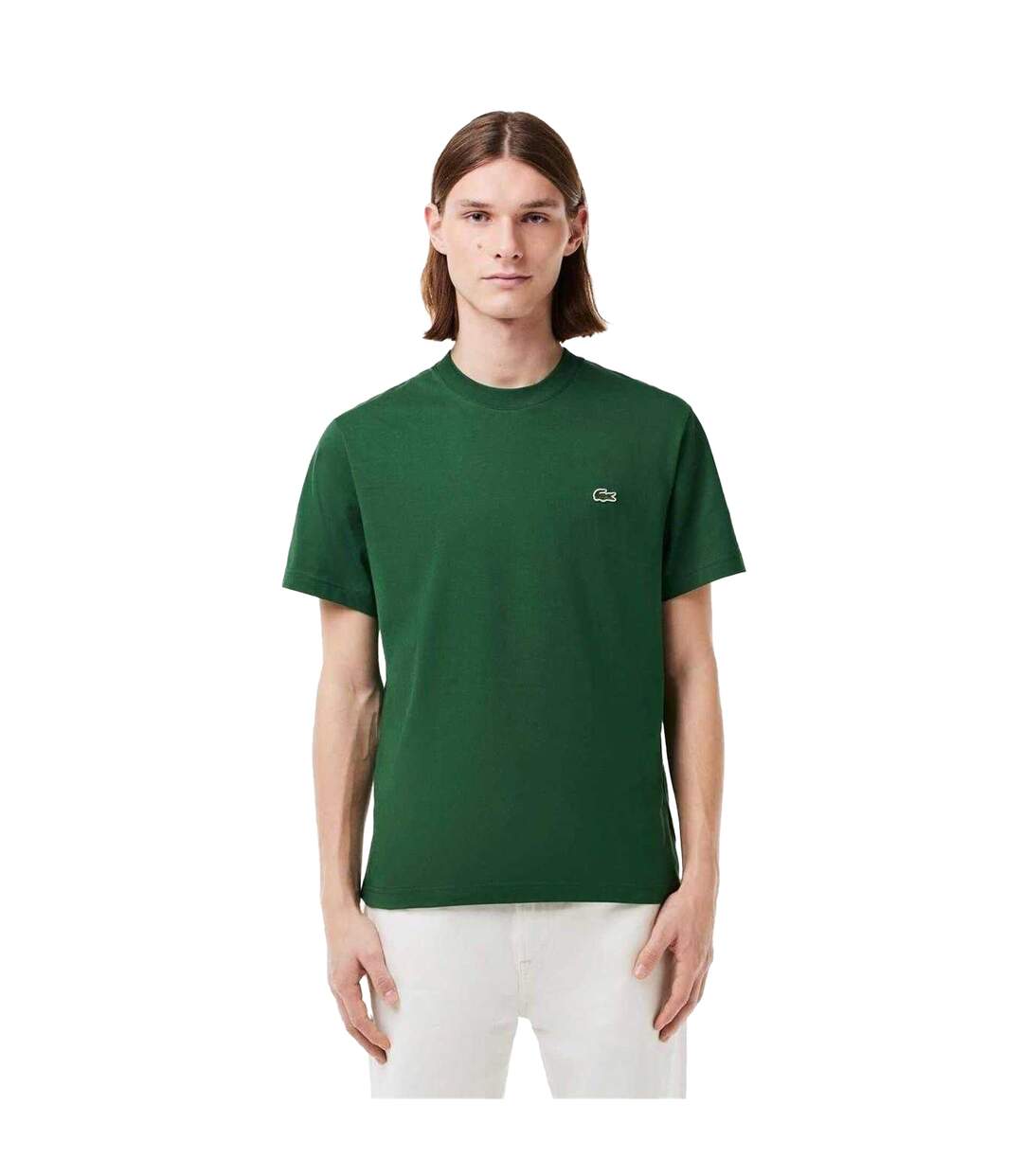 T-shirt Motif/style Logo Brodé Homme Vert Lacoste-1