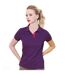 Asquith & Fox Womens/Ladies Short Sleeve Contrast Polo Shirt (Purple/ Pink) - UTRW5353