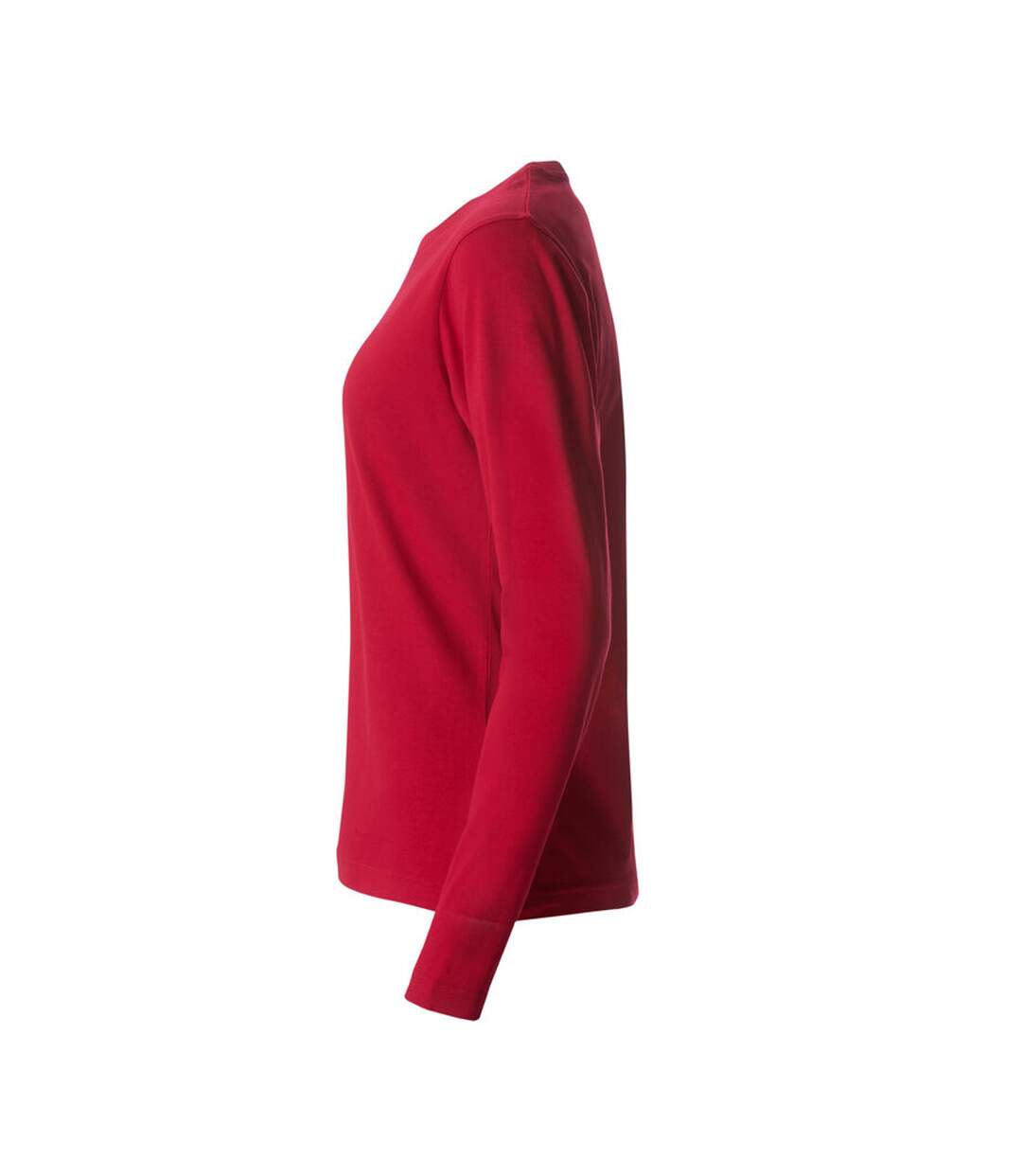 T-shirt Basic Femme Rouge Clique-3