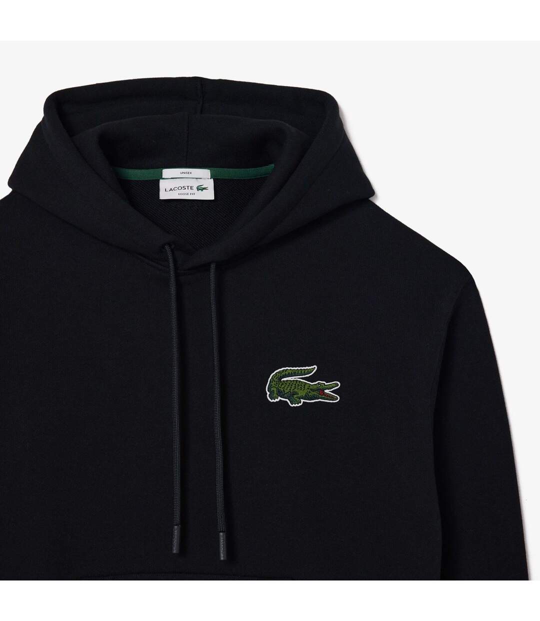Sweat À Capuche Adulte Noir Lacoste-3