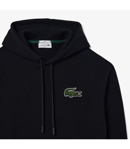 Sweat À Capuche Adulte Noir Lacoste