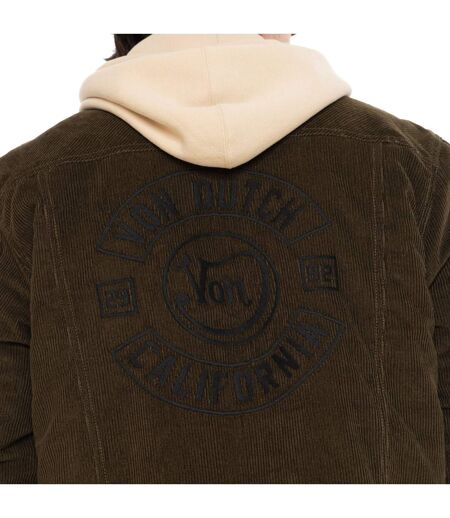 Veste homme en velours côtelé doublée Sherpa et broderie dos Jams Vondutch
