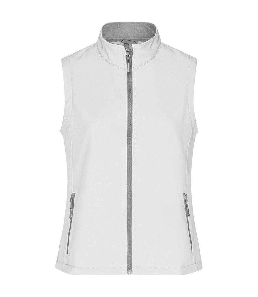 Veste Sans Manches Promo Femme Blanc James And Nicholson-1