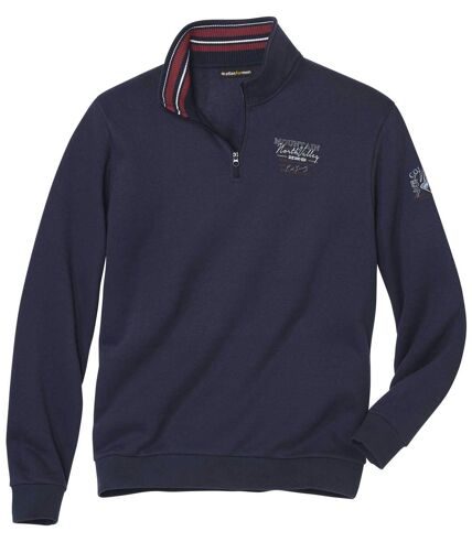 Men's Navy Half-Zip Sweatshirt