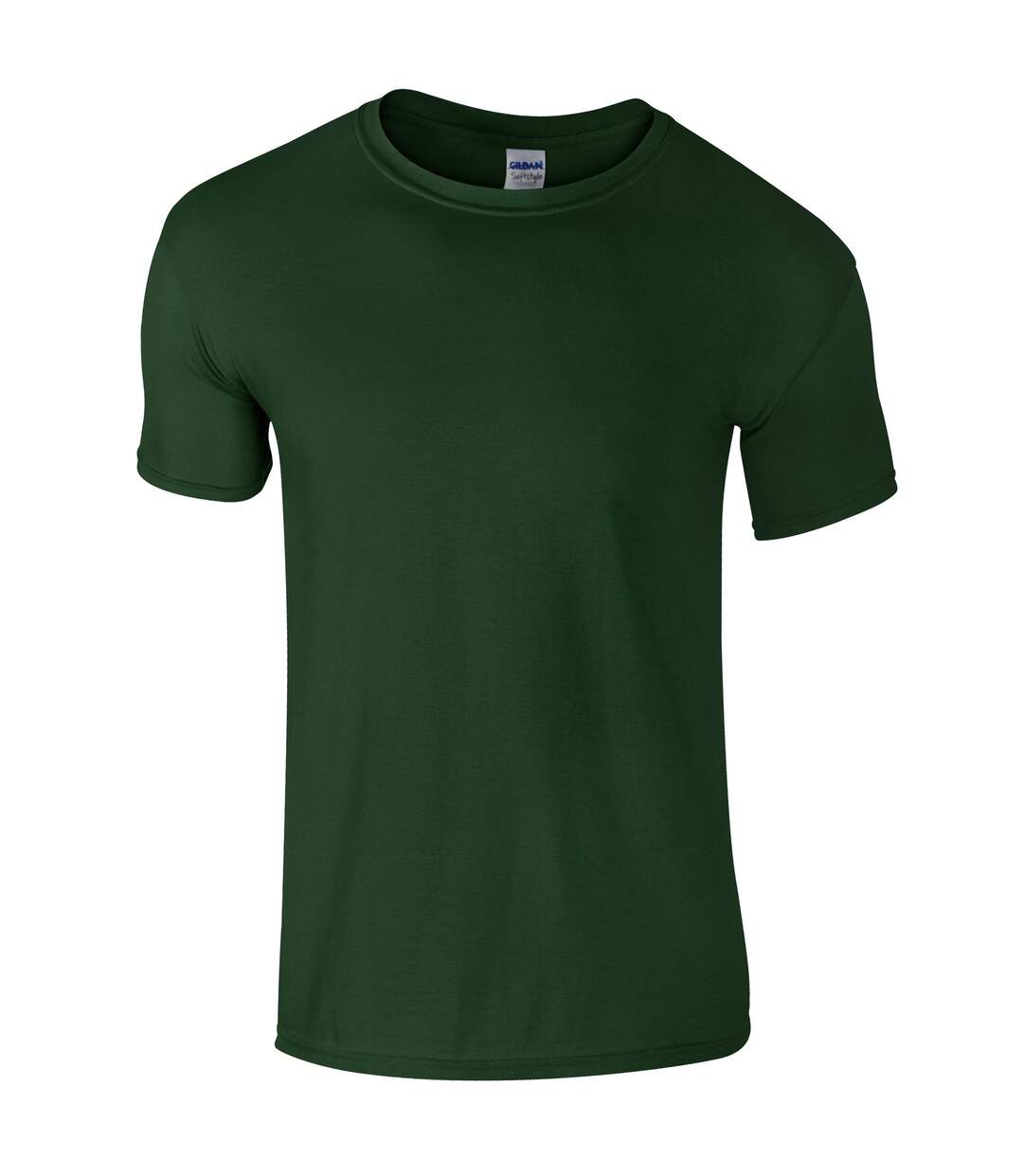 T-shirt Manches Courtes Homme Vert Foncé Gildan-1