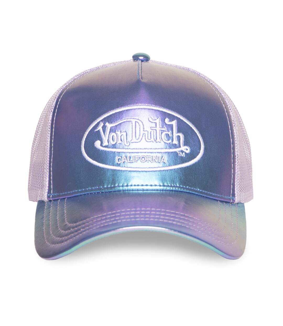 Casquette baseball avec filet effet brillant Holographique Vondutch-2
