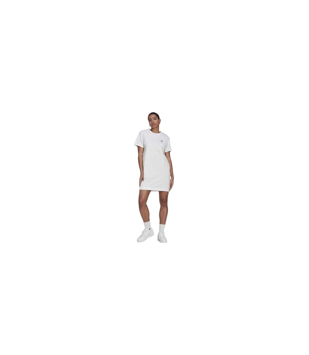 Robe T-shirt Originals Femme Blanc Adidas-1