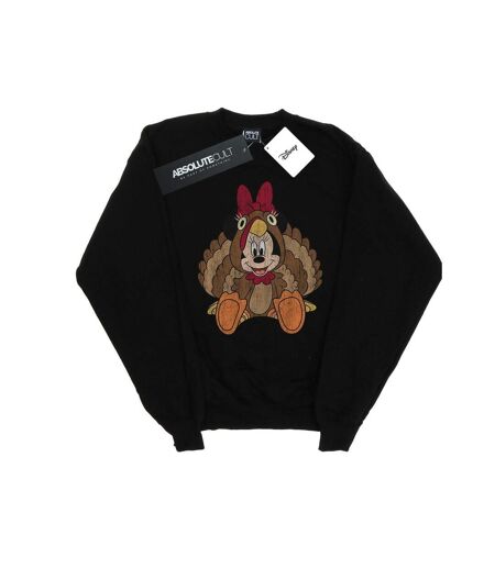 Disney Sweatshirt Femme/Femme Minnie Mouse Thanksgiving Turkey Costume Sweatshirt (Noir) - UTBI27998
