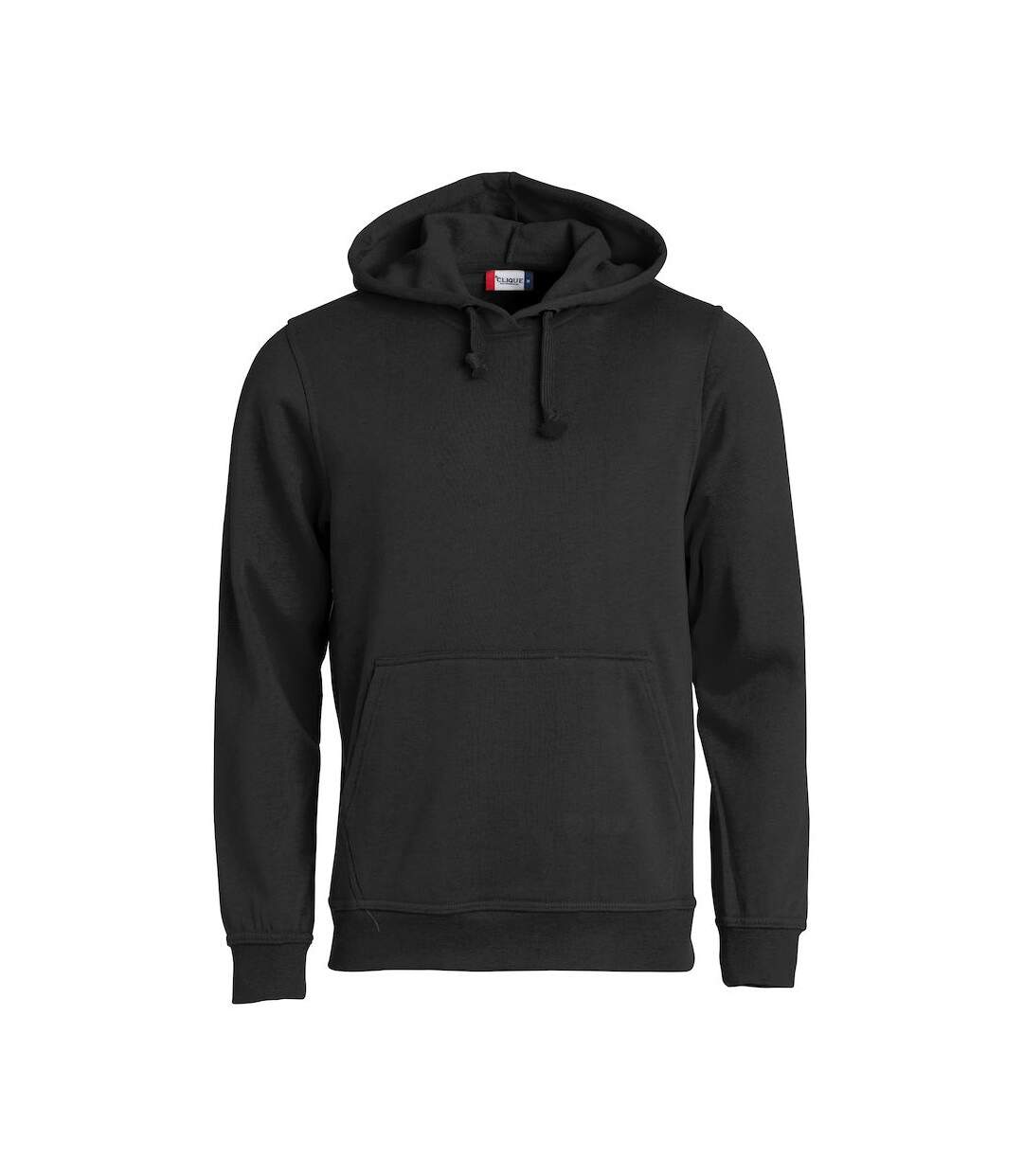 Sweat à capuche basic adulte noir Clique-1