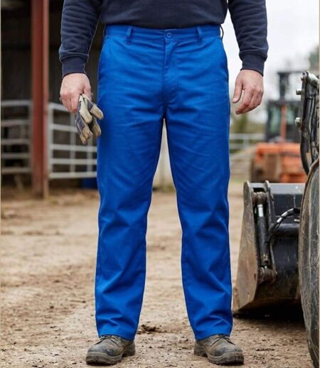 SEDETEX B1717 — Pantalon de travail bleu : confort naturel 100 % coton