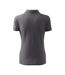 Polo Motif/style Uni Femme Gris Acier Malfini-2
