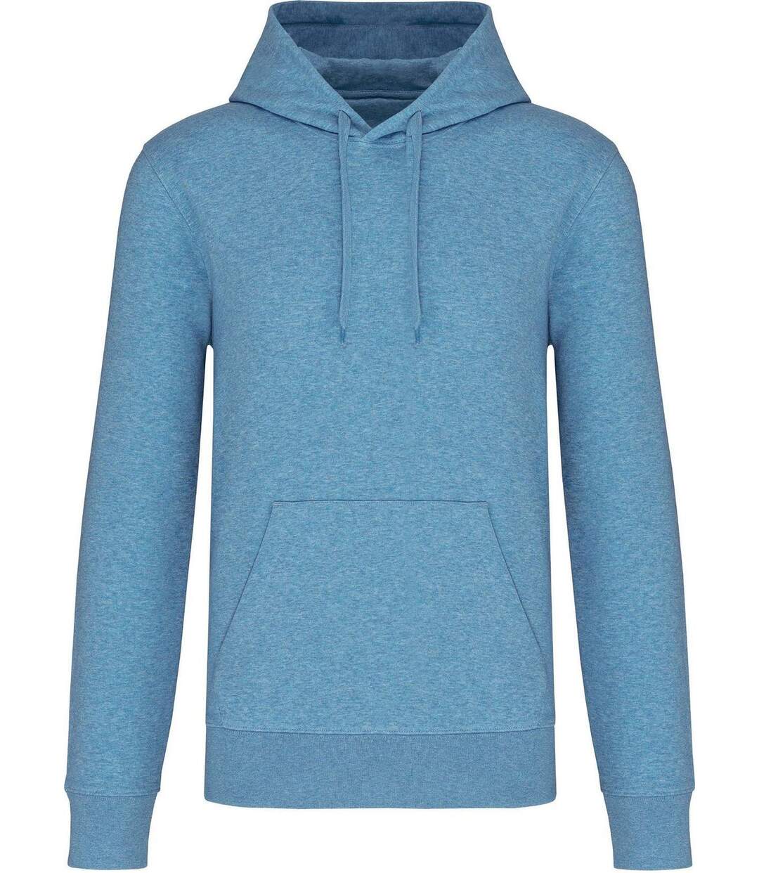 Sweat à capuche écoresponsable - Homme - K4027 - bleu cloudy nuageux chiné