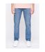 Jean Arles Homme Bleu Clair Délavé Crosshatch-1