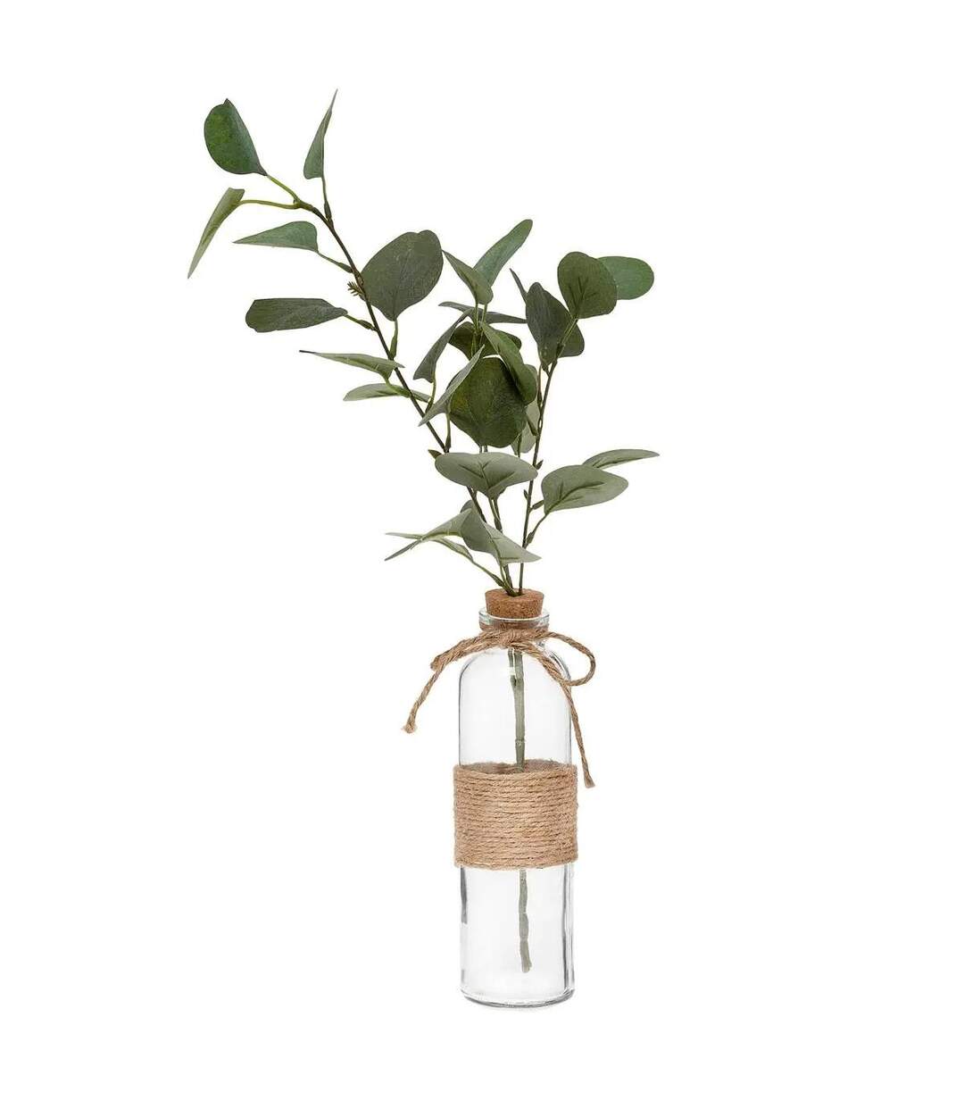 Vase & Eucalyptus Corde 45cm Vert-1