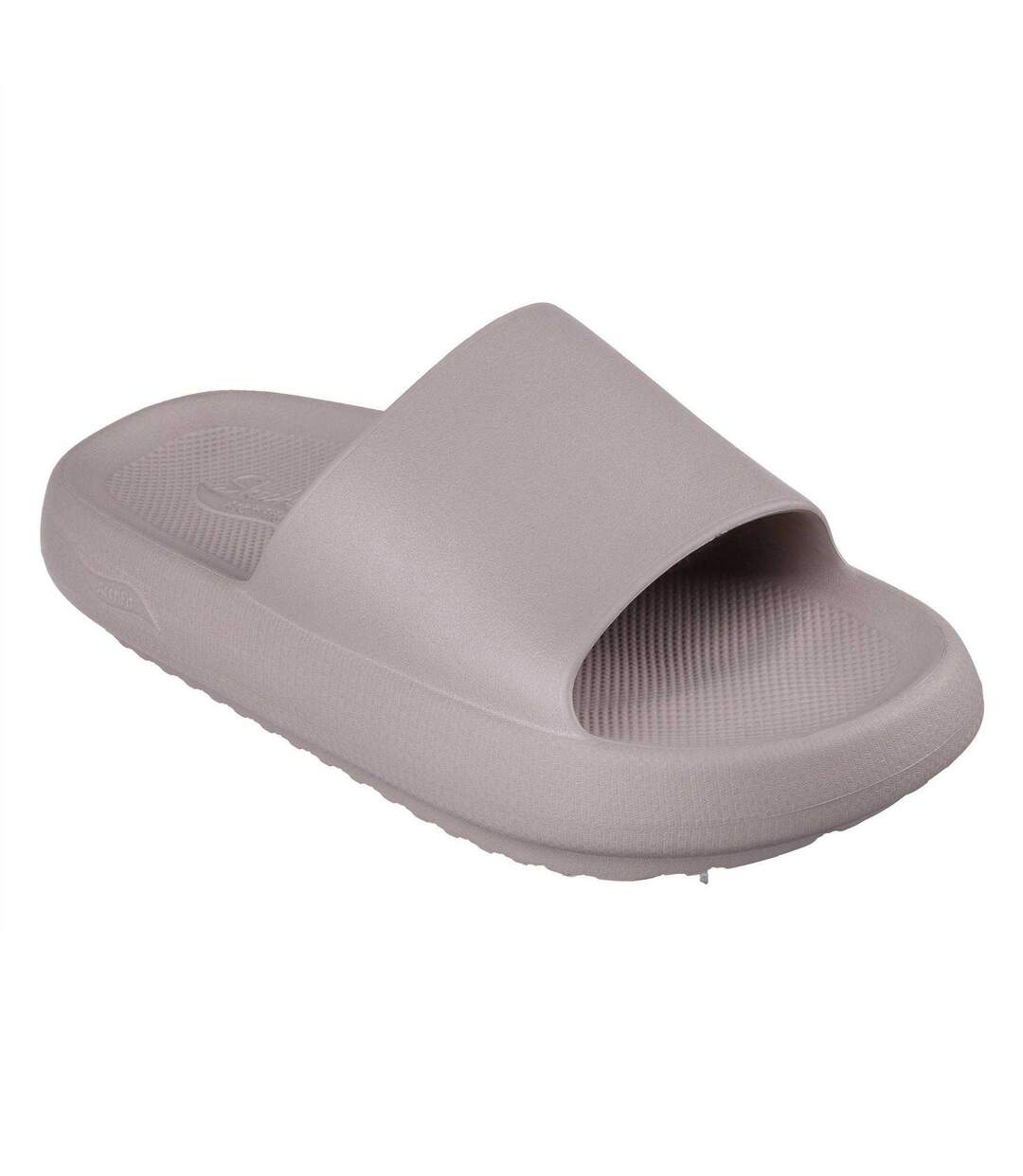 Claquettes Motif/style 1 Seule Sangle Femme Gris Skechers-1