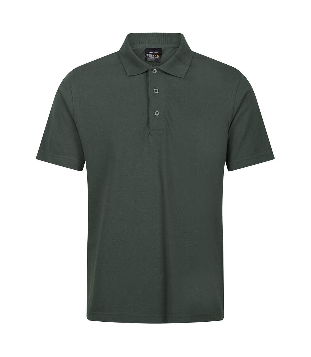 Mens pro 65/35 short-sleeved polo shirt dark green Regatta