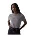 Womens/ladies Rhinestone T-shirt Grey Levis-1