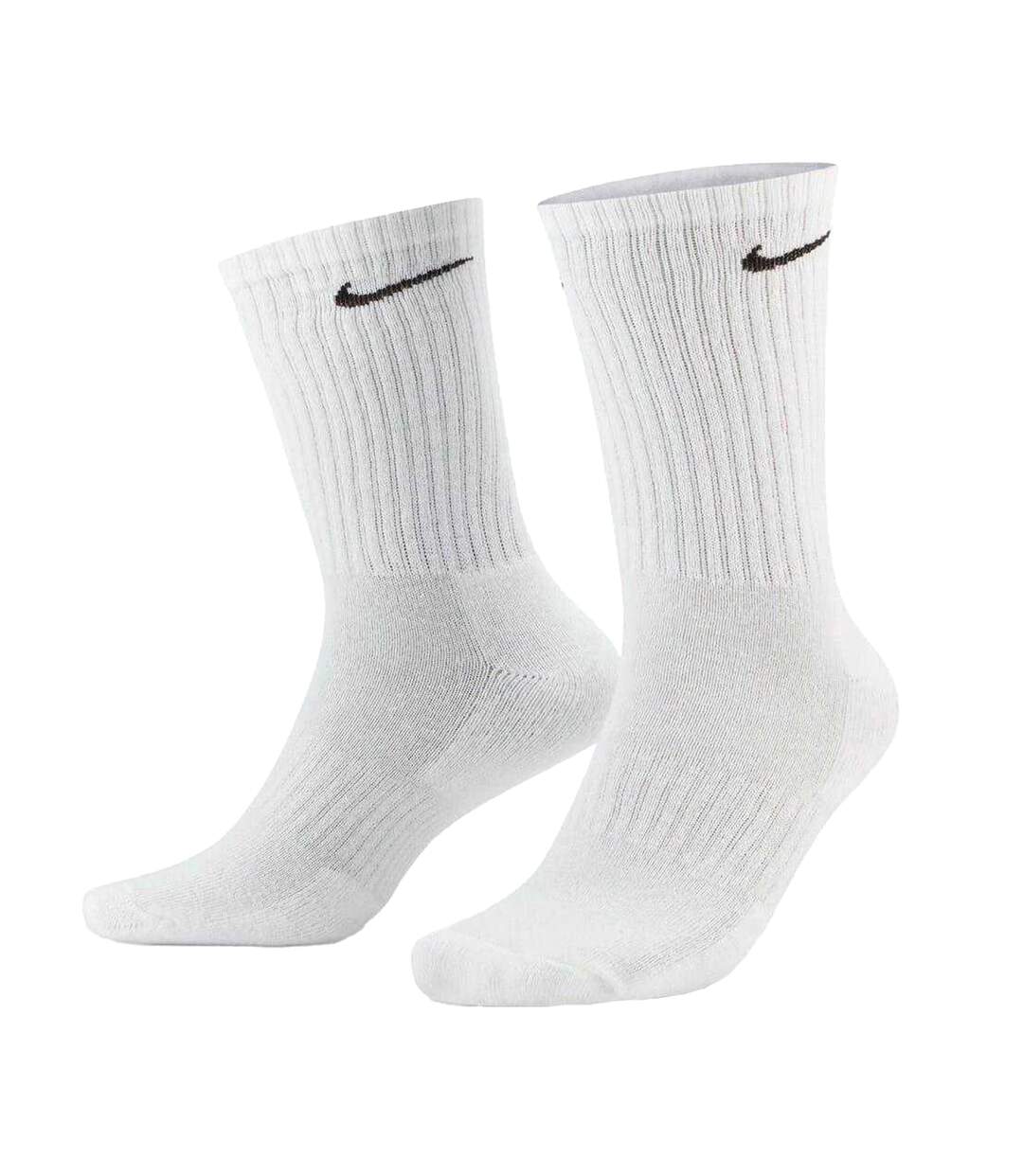 Pack Of 3  Unisex Adult Everyday Cushioned Crew Socks  Multicoloured Nike-3