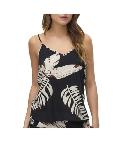 Débardeur feuillage noir femme vero moda easy - l