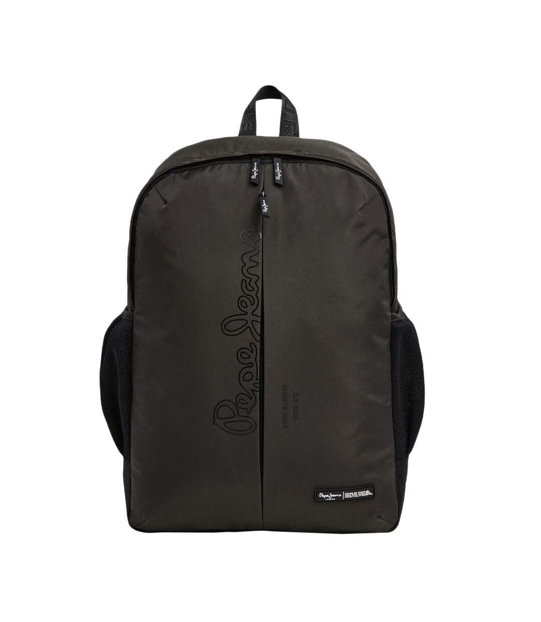 Sac à dos gris homme pepe jeans devin core-1