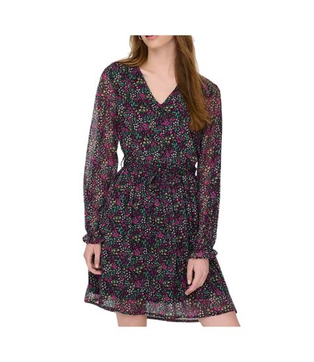Robe Noire à Fleurs Femme JDY Lilli
