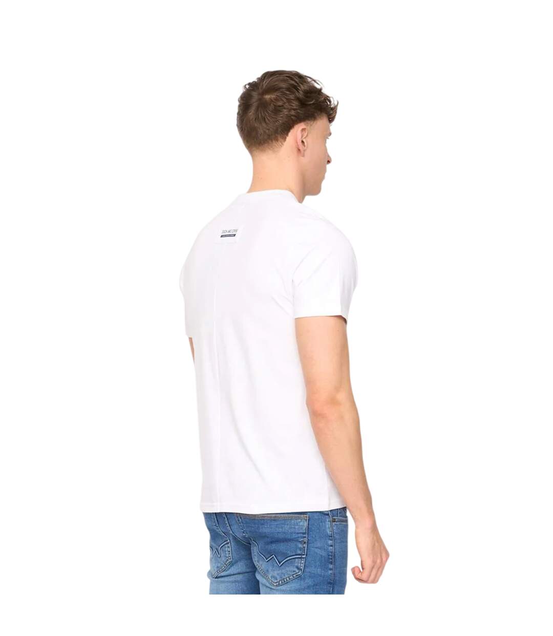 Mens Stoneham Brushed Cotton T-shirt White Duck And Cover-3