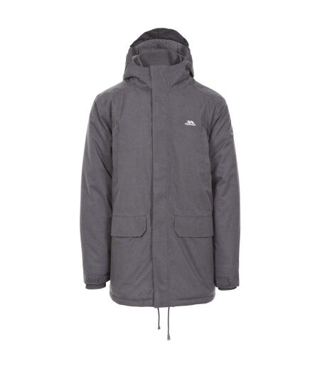 Mens Glover Waterproof Jacket Dark Grey Marl Trespass